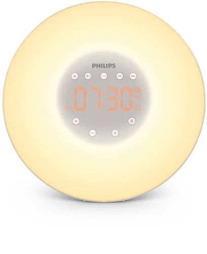 عکس چراغ بیداری ساعت زنگ‌دار طلوع آفتاب فیلیپس SmartSleep HF3505/01 با 2 صدا