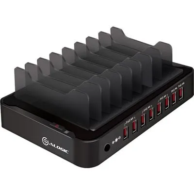 مقایسه استند شارژ رومیزی USB 8 پورت ALOGIC (خروجی 12 آمپر/5 ولت) {request()->input('language_config')['common']['with']} استند شارژ منهتن