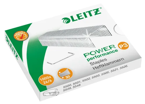 سوزن منگنه Leitz Power Performance P3 26/6، جعبه 1000 عددی