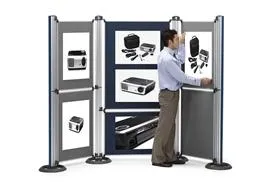 عکس سیستم نمایش ماژولار Nobo - ستون و پایه
