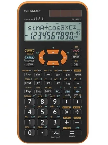 مقایسه ماشین حساب علمی جیبی شارپ EL-520X - مشکی/نارنجی با ماشین حساب علمی جیبی شارپ EL-520X - مشکی/بنفش