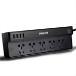 چندراهی برق فیلیپس مدل SPS7530H/93 با 7 پریز AC و شارژ USB، کابل 1.5 متری