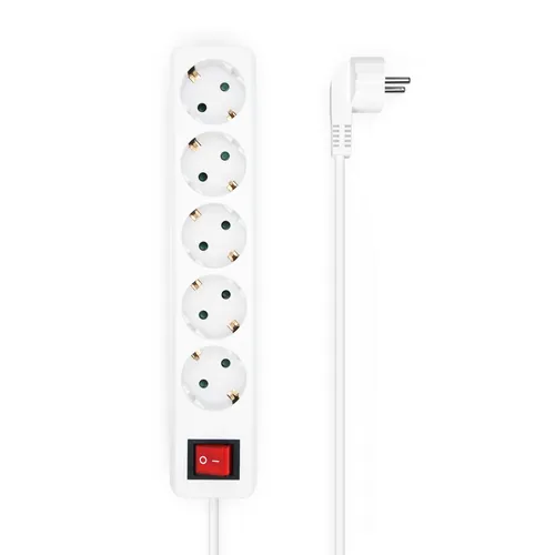 عکس AISENS A154-0651، چندراهی برق 4 پریز، کابل 1.5 متری، دوشاخه Schuko، 250 ولت، 3500 وات، قفل کودک، سفید