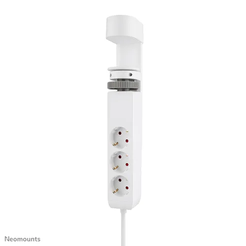 عکس نئومونتس DS22-840WH6 دوشاخه رومیزی با گیره 3 خروجی AC 1 USB-C PD 1 USB-A QC کابل 1.8 متر سفید