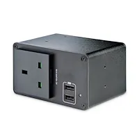 عکس StarTech.com ماژول پریز برق میز کنفرانس - راه حل یکپارچه برق و شارژ USB