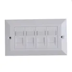 جعبه پریز شبکه Lanview LVN126188UK با 4 پورت RJ-45 سفید