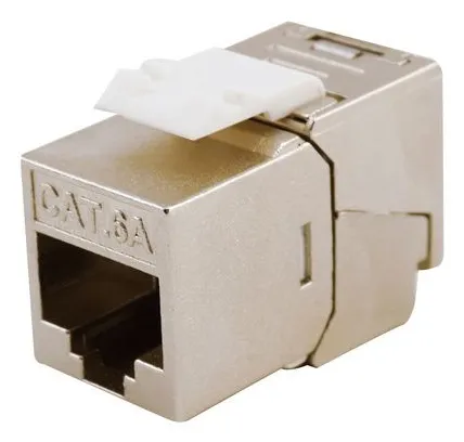 جک کی استون Equip Cat.6A اسلیم شیلددار، کانکتور شبکه 10 گیگابیت اترنت
