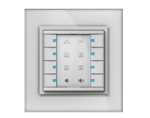 عکس پنل دکمه فشاری Vivolink VLCP8B، 8 ماژول، 8 دکمه