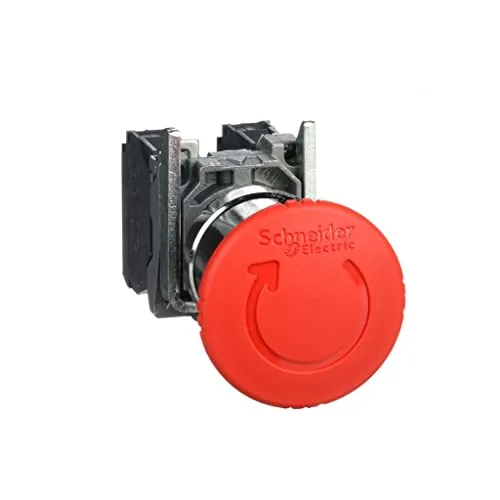 عکس کلید فشاری استاندارد مشکی سری Schneider Electric XB4