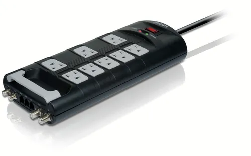 عکس محافظ برق فیلیپس مدل SPP3221WA، 8 پریز، 2600 ژول، فیلتراسیون EMI/RFI