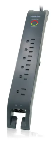 عکس محافظ برق فیلیپس مدل Philips SPP4061B/17 با 4 خروجی و 1080 ژول محافظت