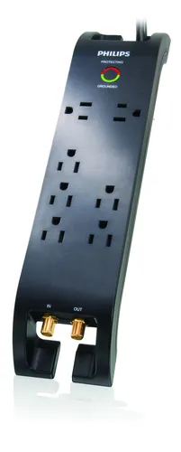 عکس محافظ برق Philips مدل SPP5074B/17 با 5 خروجی