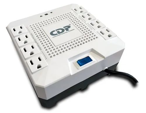 مقایسه رگولاتور ولتاژ اتوماتیک CDP R-AVR1808i 1800VA/1000W، 8 خروجی، محافظت در برابر نوسان 175 ژول با رگولاتور ولتاژ اتوماتیک CDP R-AVR5008 5000VA/2500W، 8 خروجی، 525 ژول