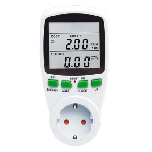 مقایسه Hama 00111942 متر سنجش هزینه برق AC با سنجشگر هزینه انرژی و مصرف برق Techly IPW-ADP-ENM2