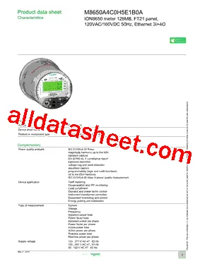 متر برق اشنایدر الکتریک M8650A4C0H5E1B0A
