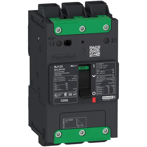 عکس تابلوی توزیع برق اشنایدر الکتریک QO116L125PG، 16 فضا، 125 آمپر، کلید مینیاتوری اصلی