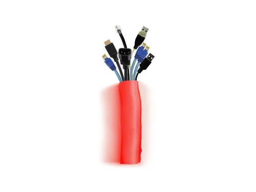 عکس Multibrackets M Universal Self-Wrapping Cable Sock, Diameter 40mm, Length 25m, Red