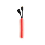 Multibrackets M Universal Self-Wrapping Cable Sock, 10mm Diameter, 25m Length, Red