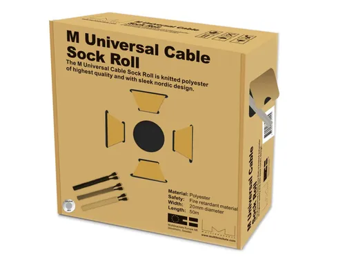 عکس Multibrackets Universal Cable Sleeve Roll, Silver, 20mm Width, 50m Length
