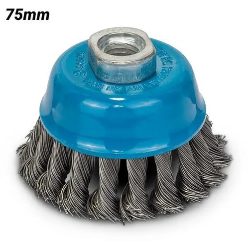 مقایسه برس سیمی بوش 2608622113 - قطر 7.5 سانتی‌متر، سیم فولادی {request()->input('language_config')['common']['with']} برس سیمی بوش 2609256532 قطر 10 سانتی‌متر برای سنگ فرز