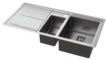 عکس سینک آشپزخانه استیل Whirlpool FS 1051 IXL/LH