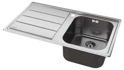 عکس سینک ظرفشویی ویرپول مدل AM 8650 IX/LH