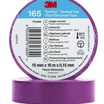 نوار چسب برق 3M 165PR1E - 1 اینچ × 30 فوت، وینیل، 600 ولت، مقاوم در برابر شعله