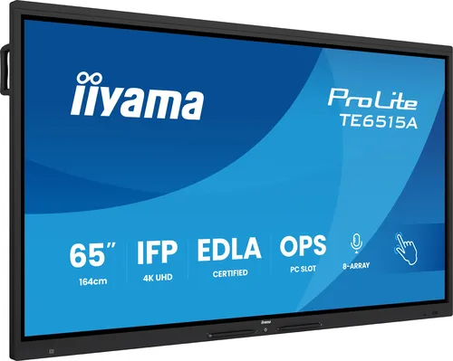 عکس نمایشگر دیجیتال تجاری iiyama TE6515A-B1AG 65 اینچی 4K UHD