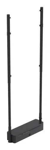 مقایسه پایه دوطرفه SpacePole برای نمایشگر دیجیتال Ergonomic Solutions با پایه زمینی قابل تنظیم ارتفاع SpacePole OM55N-DS ارگونومیک برای نمایشگرهای دیجیتال ساینیج 55 اینچی
