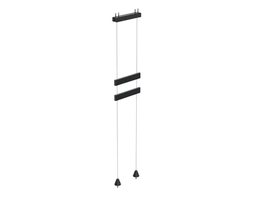 عکس براکت سیمی داخلی پنجره SpacePole Ergonomic Solutions 5 متری برای نمایشگرهای دیجیتال