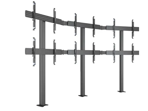 عکس پایه دیواری ویدئو وال مولتی‌برکتز سری M Pro مدل MBFMC3x2U برای 3x2 نمایشگر