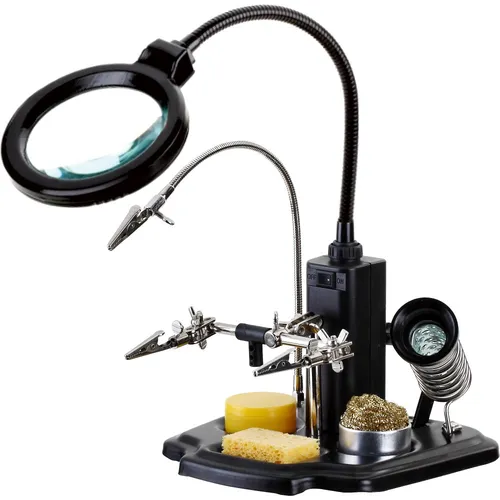 عکس لامپ ذره‌بین Techly I-TOOL-SD-241TY با نور LED