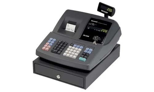 عکس صندوق فروشگاهی شارپ مدل XEA-206 با نمایشگر LCD