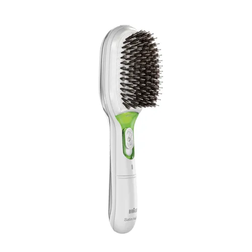 مقایسه برس مو پدل Braun مدل 81533837 سبز/سفید با ست شانه و برس مو فیلیپس EasyShine BHN368