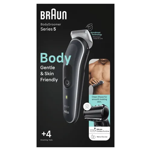 عکس ماشین اصلاح بدن براون BG5360 مرطوب و خشک با 3 شانه</h2>