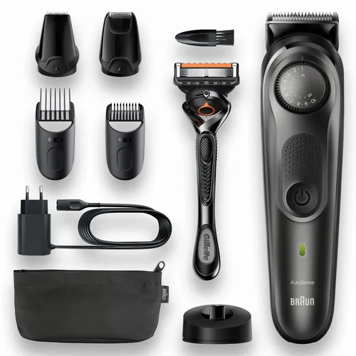 عکس ریش تراش براون سری 7 مدل BT7340 - 39 حالت تنظیم طول، موتور AutoSensing، استفاده مرطوب و خشک