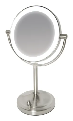 عکس آینه آرایشی گرد استیل ضد زنگ HoMedics MIR-8150-EU