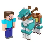 مجموعه فیگورهای Minecraft استیو و اسب زرهی