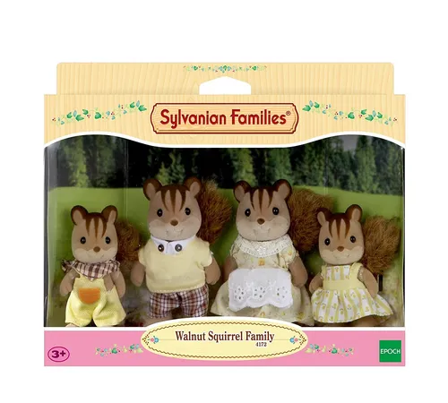 مقایسه فیگورهای مینیاتوری کلکسیونی Sylvanian Families سری Nursery Friends با ست اسباب‌بازی خانواده سنجاب گردو سیلوانین فامیلیز