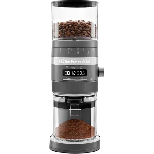 مقایسه آسیاب قهوه KitchenAid 5KCG8433BDG با آسیاب قهوه تیغه‌ای Krups Silent Vortex GX3328 با تیغه‌های فولاد ضد زنگ