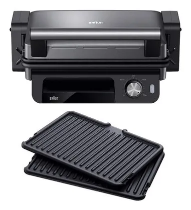 مقایسه Braun MultiGrill 5 CG 5033 گریل چندکاره با 3 ست صفحه قابل تعویض با گریل چندکاره پرنسس 112536 با صفحات قابل تعویض 4 در 1