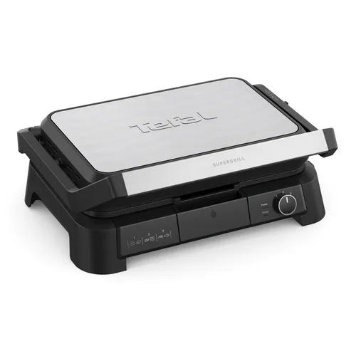 عکس گریل ذغالی تفال مدل GC520DE0 SuperGrill 3-in-1 XL