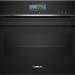 فر توکار بخار زیمنس iQ700 مدل CS736G1B1F با ظرفیت 30 لیتر، توان مایکروویو 1300 وات و کنترل FullTouch