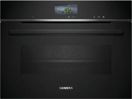 عکس فر توکار بخار زیمنس iQ700 مدل CS736G1B1F با ظرفیت 30 لیتر، توان مایکروویو 1300 وات و کنترل FullTouch