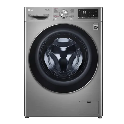عکس ماشین لباسشویی و خشک‌کن ال‌جی V6 FWV696SSE ظرفیت شستشو 9 کیلوگرم / خشک‌کن 6 کیلوگرم
