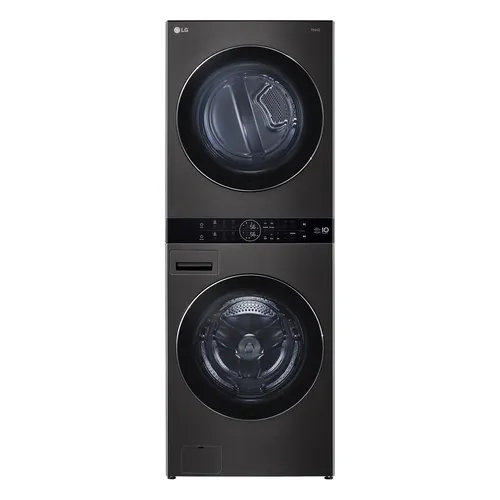عکس ماشین لباسشویی و خشک‌کن ال‌جی مدل WashTower AI Direct Drive™ WT1716BBTNE ظرفیت 17 کیلوگرم - مشکی پلاتینیوم - رتبه انرژی E / A+++