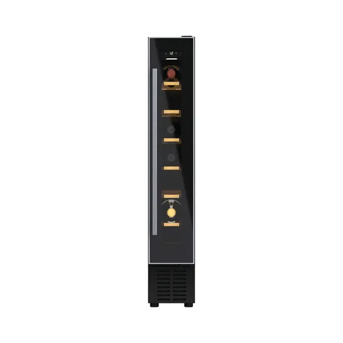 عکس یخچال نوشیدنی هوور مدل H-WINE 300 HWCB 15، ظرفیت 7 بطری، توکار، مشکی