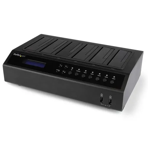 عکس StarTech.com داک تکثیرکننده هارد دیسک/SSD شش‌کانه USB 3.0 / eSATA (کلونر/پاک‌کننده 1 به 5)