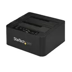 StarTech.com SATADOM DOCK122U33EB دستگاه کپی و پاک‌کننده دوگانه SATA SSD/HDD 2.5/3.5 اینچی (USB 3.0)