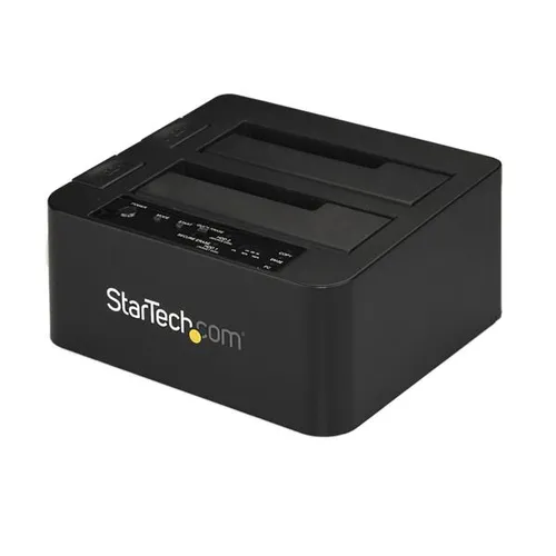 عکس StarTech.com SATADOM DOCK122U33EB دستگاه کپی و پاک‌کننده دوگانه SATA SSD/HDD 2.5/3.5 اینچی (USB 3.0)